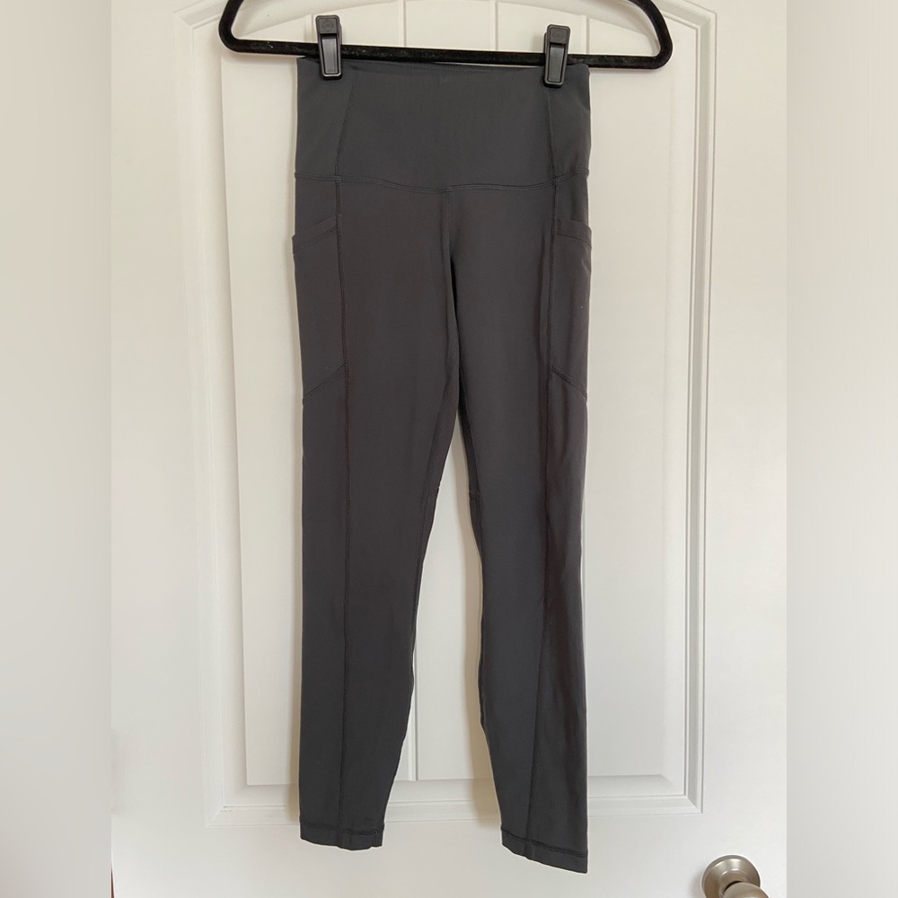 Yogalicious Lux | Women’s Charcoal Gray Active Leggings - Picture 2 of 4